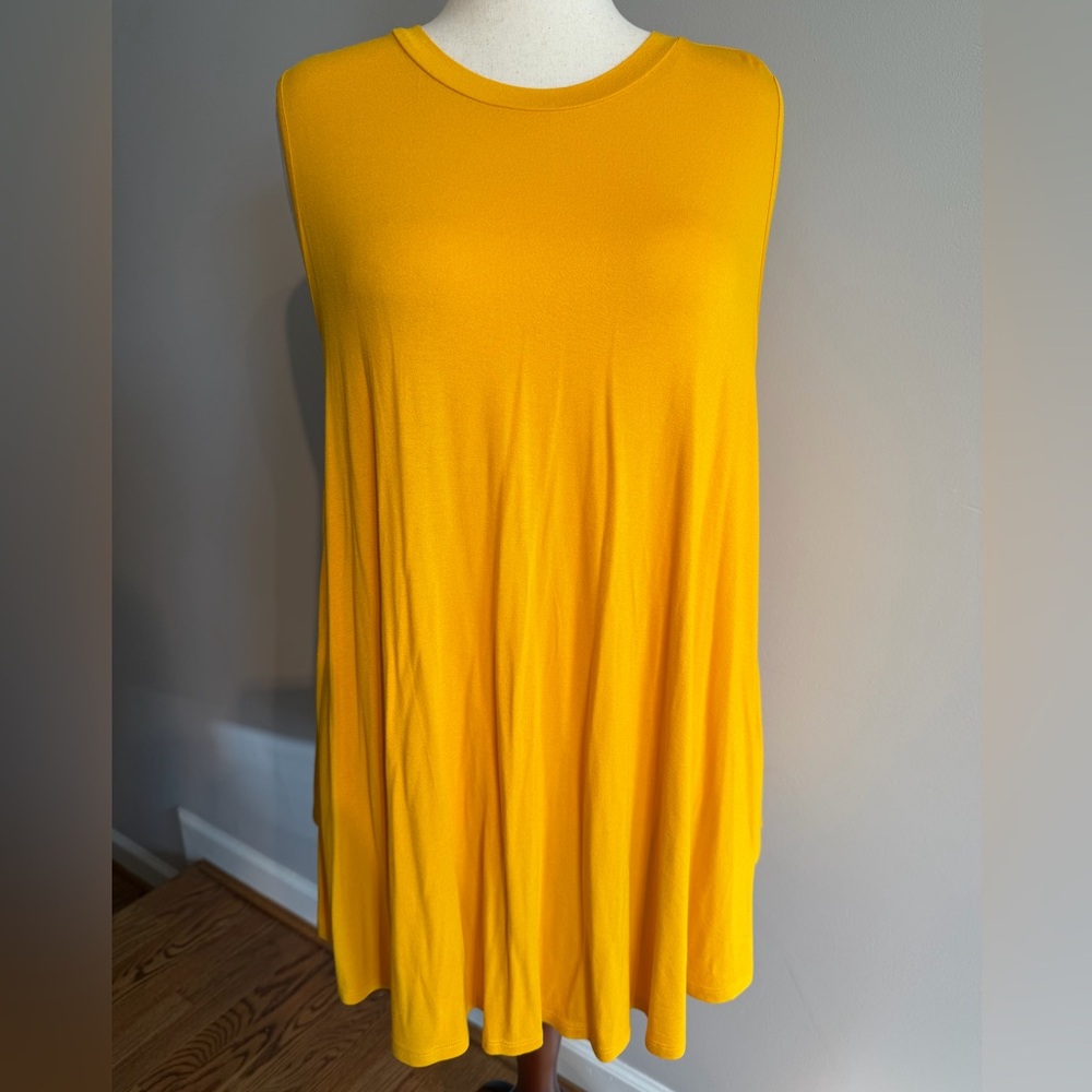 NWT Lane Bryant Bright Yellow Swing Tank - Plus Size 22/24
